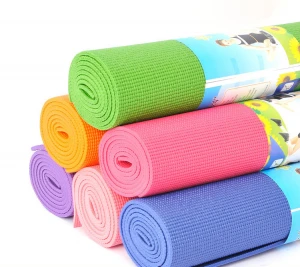 Eco-friendly Fitness Exercise non-slip yoga mat anti-fatigue pvc yoga mat