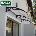 Economic Outdoor DIY polycarbonate door awning canopy shade solid balcony awnings