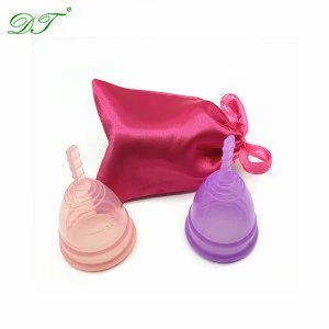 Economical Medical-Grade Silicone Menstrual Cups Silicone Sterilizing Cup  for Feminine Hygiene Protection