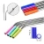 Import Ecoy stainless steel 304 drinking straw set metal straw set with colorful silicone lips from China