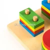 Educational Toys For Kids Wooden Geometric Shape Sorter Board