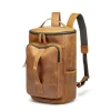 Eg1018 Luxury Fashion Waterproof Custom Logo Travel Mens Laptop Backpacks Bag Rucksack Outdoor Vegan Men Genuine Customize Leather Backpack