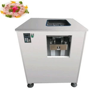 electric fish meat scaler processing equipment salmon slicing machine