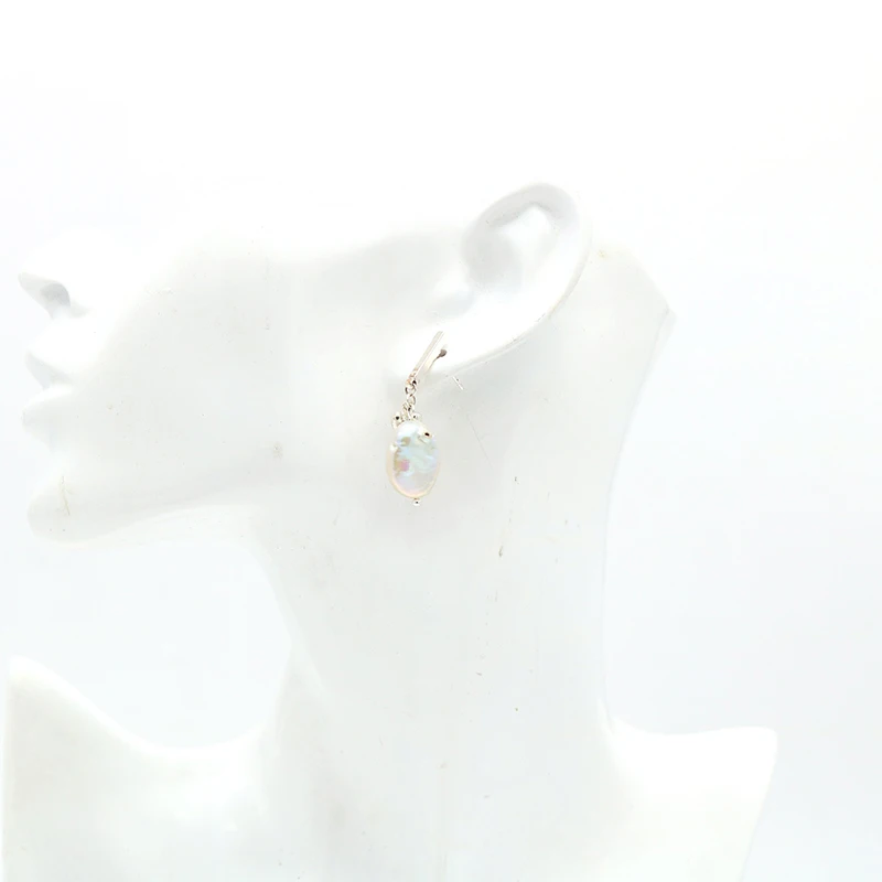 Elegant heart pendant brass earrings with multiple circle hot selling in Amazon Baroque Pearl pendant earrings