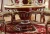 Import Elegant round dining table sets with rotating centre dinning tables set wood from China