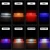 Emergency Strobe Lamps 24-LED Surface Mount Flashing Lights for Truck Car Vehicle with Color Changing Strobe Flashing Modes