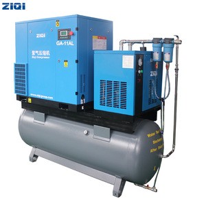 Energy-saving air compressor 15HP 11KW screw air compressor with dryer