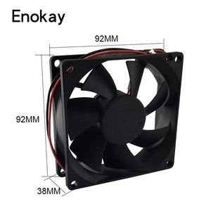 Enokay 12v 24v Axial flow fan 9238 92x92x38 92mm DC radiator cooling fan