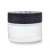 Import Environmentally friendly cosmetic 30g 50g 100g frosted clear glass Cream Jar with black bamboo wood lid from China