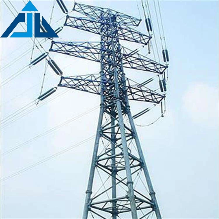 Equipment galvanized steel electrical pipe lattice power transmission towers