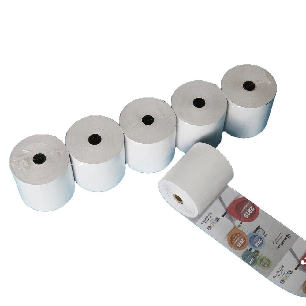 evergreen High Quality 100% Wood Pulp BPA Free POS ATM Cash Register Thermal Paper Rolls