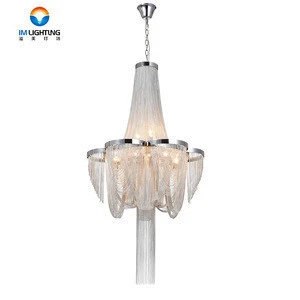 Excellent quality wrought iron large hotel chandelier lighting