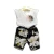 Import Factor Direct Flying Sleeve T-Shirt +Big Flower Belt Pants Clothes 2 Pieces Baby Girls Clothing Sets from China