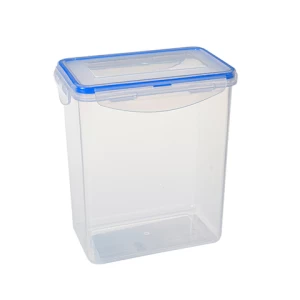 Factory Direct Food Plastic Jars With 4-Side Lock Airtight Lid Rectangular Airtight Food Storage Containers bento box