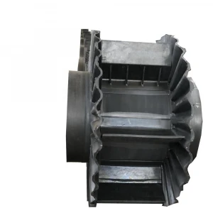 Factory direct large angle rib side skirt rubber conveyor belt price weight