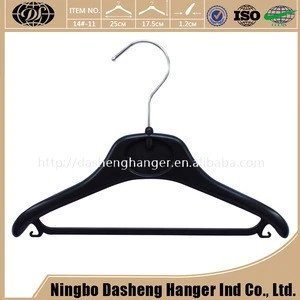 Factory Direct Sale Laundry Products Black Finish Plastic Hangers Pants Hangers