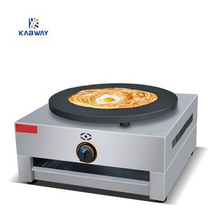 Factory Direct Supplies Industrial Stainless Steel Single Plate Gas Crepe Maker Machine