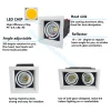 Factory Direct Supply Recessed Adjustable Rotation 25w Square Downlight Grille Light