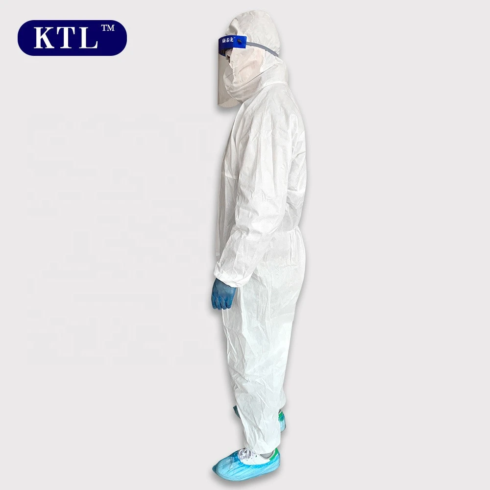 Factory direct supply white disposable protective clothing