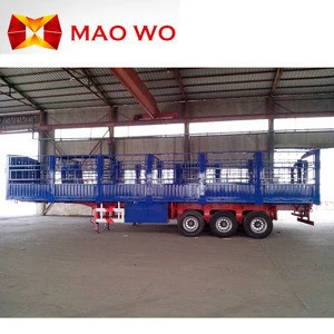 factory export 40 ton cargo box trucks trailers for hot sale