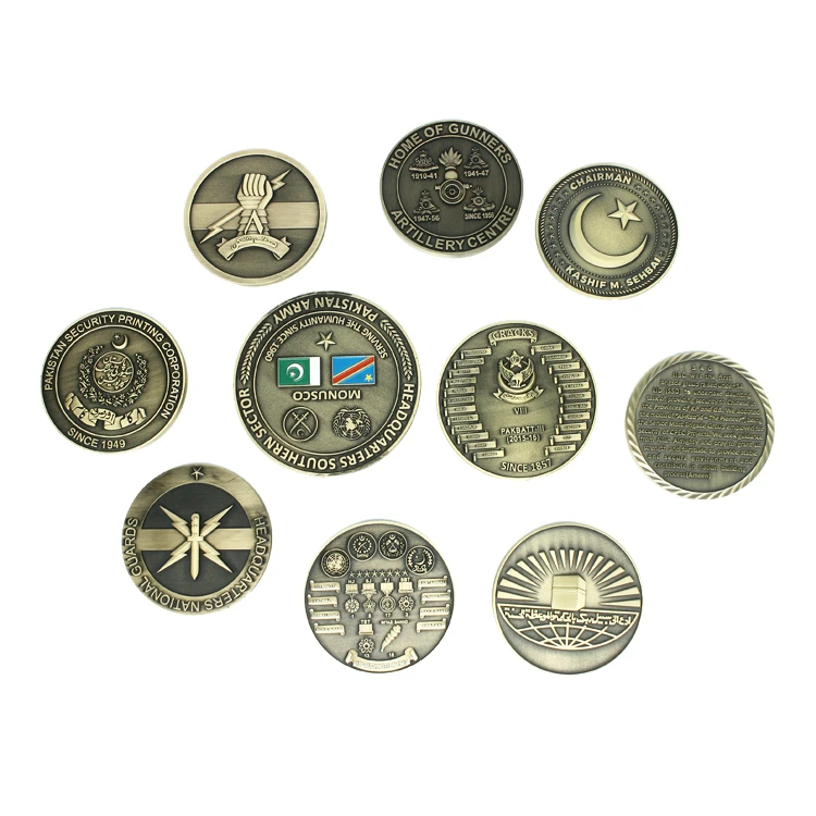 Factory manufacturers high quality custom design logo souvenir  metal challenge coins