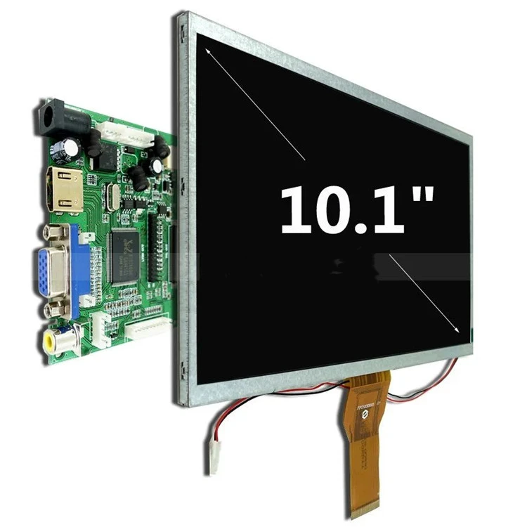 Factory price 10.1 inch 1024x600 tft lcd display monitor with resistive touch panel and driver board