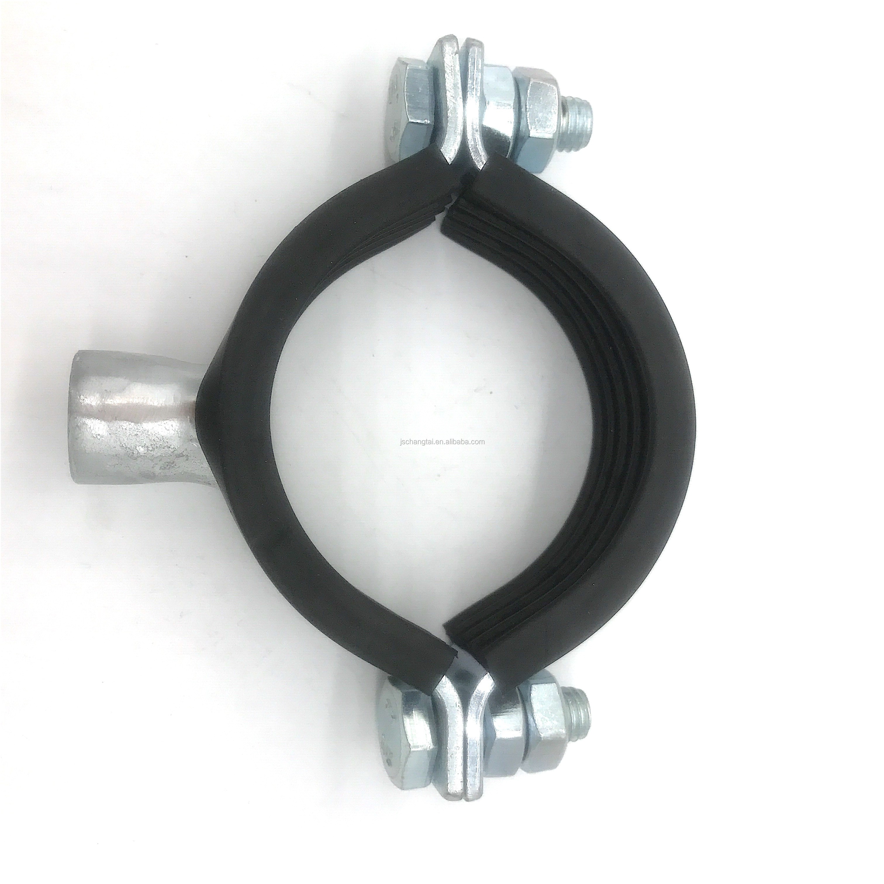 Factory Price Customized Stainless Steel Heavy Duty Pipe Clamp With Rubber