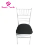 Factory price home chiavari chair cushion cover,black round shape chair luxury cushion cover