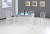 Factory price modern style restaurant metal furniture dining room tables and chairs restaurant dining set for indoor and outdoor