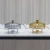 Import Factory Sale 2L Round Shape Silver Golden Color Luxury Hotel Restaurant Glass Chafing Dish For Catering from China