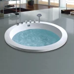 Factory Supply Drop In Whirlpool Bathtub Transparent Acrylic Bathtub
