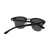 Import Factory wholesale classic plastic unisex polarized sun glasses half frame rimmed sunglasses 2019 from China