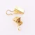 Import factory wholesale gold color small metal curtain clip for curtain rod accessories from China