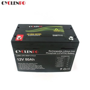 Factory wholesale light weight li ion batterie 12v 80ah for miner lamp and lock