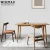 Import Factory wholesale Modern Furniture Solid Wood Dining Chair Restaurant Chair With PU Cushion from China