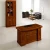 Import Factory Wholesale Office Furniture Wooden Office Desk With Incidental Side Cabinet from China