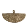 Fan-shaped wall decoration made of colorful hand-woven sedge, gift for Christmas or Thanksgiving gift for holiday eco friendly