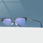 FANXUN3326 High quality TR eyebrow inlaid mirror frame trend Neutral organ mirror leg alloy light luxury everything trend