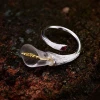 Fashion Calla Lily Flower 925 silver ring for lady