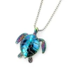 Fashion Eco-Friendly Ocean Protect Chains Necklace Jewelry Cute Tortoise Sea Turtle Pendant Necklace