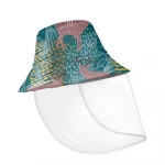 Fashion Harajuku Leaf Print Face Cover Protective Hat, Anti Saliva Dust for Outdoor Customized Polyester Hat Sports Cap