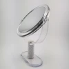 Fashion round table mirror with 10X magnifying free standing mirror with rhinestone