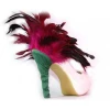 Feather high heeled shoes condoms