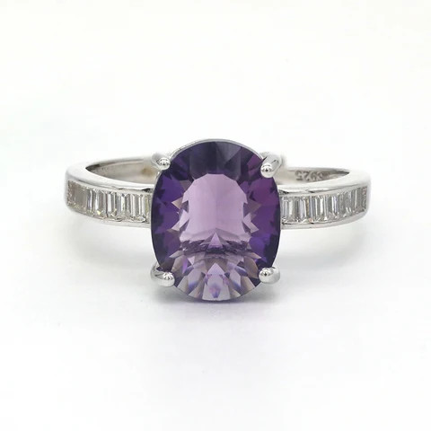 Buy February Birthstone 925 Sterling Silver High Quality Natural ...