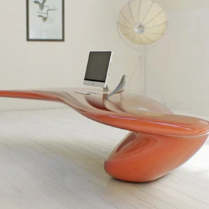 Fiberglass Made Luxury Design Office Desk For Boss