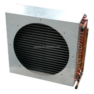 Finned Copper Tube Coil Heat Exchanger With Fan for Air Cooling