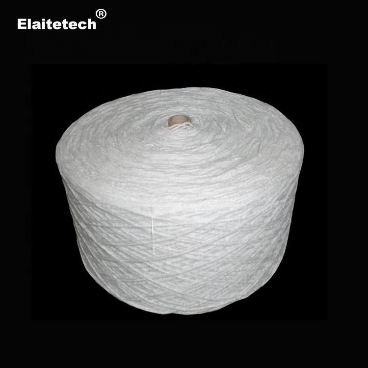 Fire resistant fiberglass filament reinforced insulation aluminium silicate ceramic fiber wool woven yarn