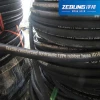 flexible convoluted braided black rubber fuel hose