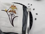 Floral Embroidery Cloth Napkins Dinner Napkins Washable Soft Reusable For Dining Table Wedding Party Family Dinner OEM
