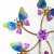 Import Flower Fairy solar wholesale 3D parts motor metal wind spinner from China